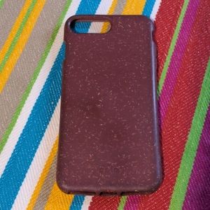 Compostable Maroon iPhone 7 Plus case
